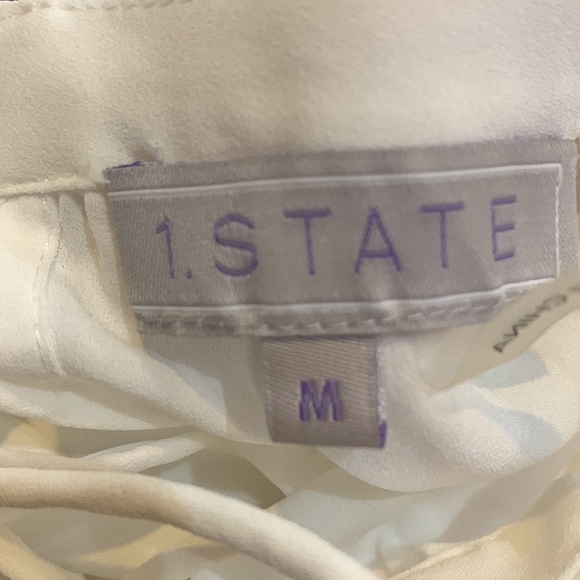 1.STATE Cold-Shoulder Blouse Size M New. NWOT - Picture 8 of 8